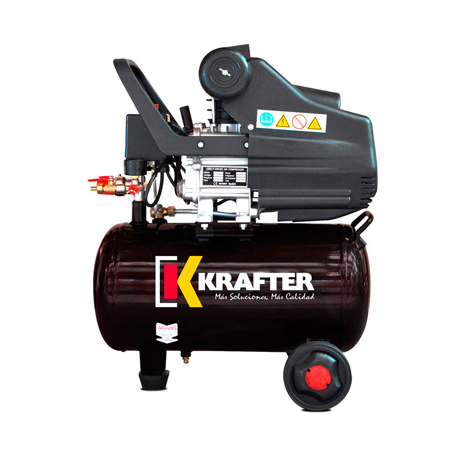 Compresor Krafter BM 24 Lts 2,0 Hp 8 Bar/ 116 Psi 220V